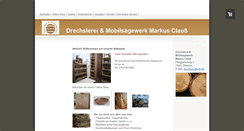 Desktop Screenshot of drechslerei-mobilsaegewerk-clauss.de